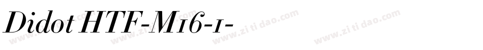 Didot HTF-M16-1字体转换